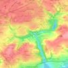 Carte topographique Coz Castel, altitude, relief
