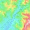 Carte topographique Le Ronzy, altitude, relief