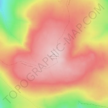 Carte topographique White Hill, altitude, relief