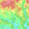 Carte topographique Les Grezes, altitude, relief