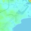 Carte topographique Nueva Gorgona, altitude, relief