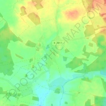 Carte topographique Kehrberg, altitude, relief