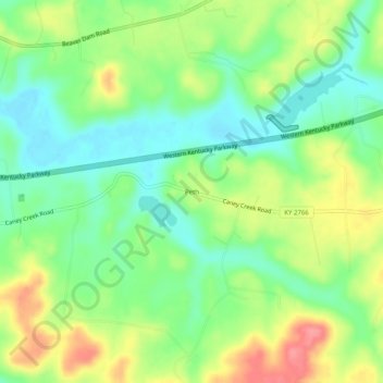 Carte topographique Peth, altitude, relief