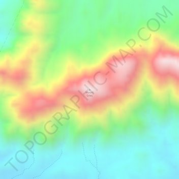 Carte topographique Mount Giles, altitude, relief