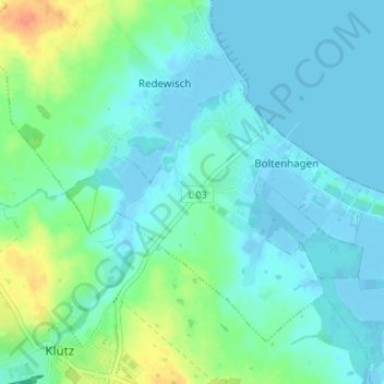 Carte topographique Wichmannsdorf, altitude, relief