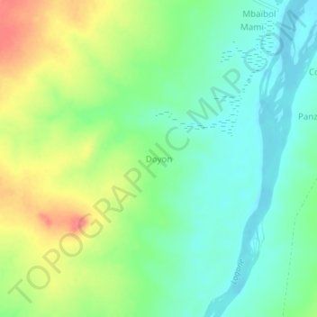 Carte topographique Doyon, altitude, relief
