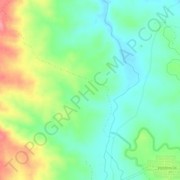 Carte topographique El Encín, altitude, relief