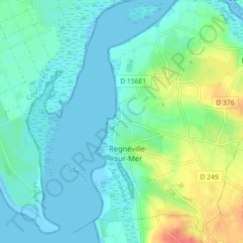 Carte topographique Le Hable, altitude, relief
