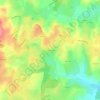 Carte topographique Les Huillards, altitude, relief