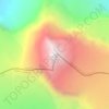 Carte topographique Mount Columbia, altitude, relief