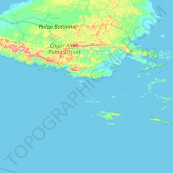 Carte topographique Sopa, altitude, relief