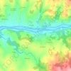 Carte topographique Les Grillons, altitude, relief