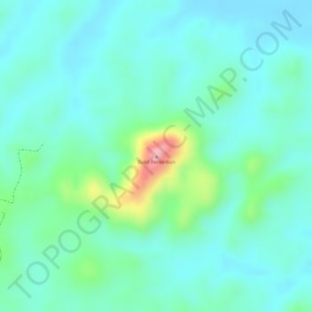 Carte topographique Bukit Berembun, altitude, relief