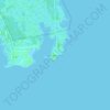 Carte topographique Live Oak Island, altitude, relief