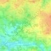 Carte topographique La Bauche Tue Loup, altitude, relief