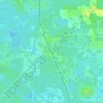 Carte topographique Sirmans, altitude, relief