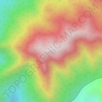 Carte topographique Buttu Burambu, altitude, relief