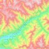 Carte topographique Bazarak, altitude, relief