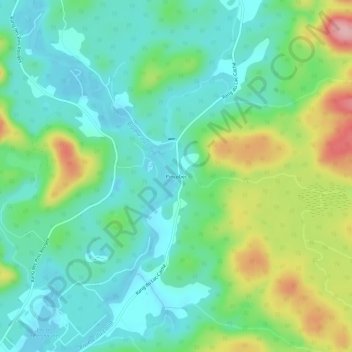 Carte topographique Pincebec, altitude, relief