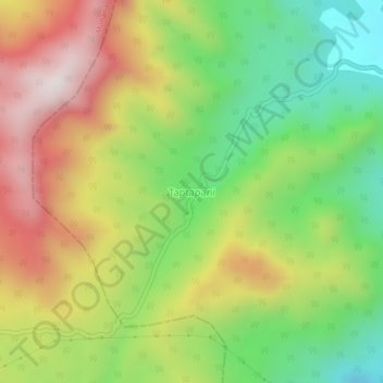 Carte topographique Taptapani, altitude, relief