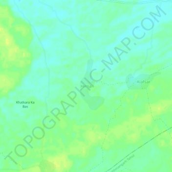 Carte topographique Hirna, altitude, relief