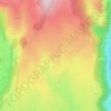 Carte topographique Le Bousquet, altitude, relief
