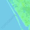 Carte topographique Manasota Beach, altitude, relief