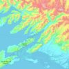 Carte topographique Channel Islands, altitude, relief