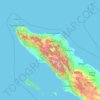 Carte topographique Aceh, altitude, relief