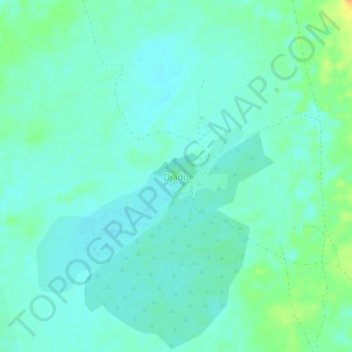 Carte topographique Djado, altitude, relief