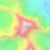 Carte topographique Cholatse, altitude, relief