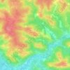 Carte topographique Le Broussey, altitude, relief