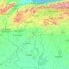 Carte topographique Las Galeras, altitude, relief