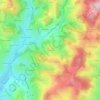 Carte topographique Fouilloux, altitude, relief
