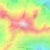 Carte topographique Mont Nery, altitude, relief