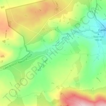 Carte topographique Parkend, altitude, relief