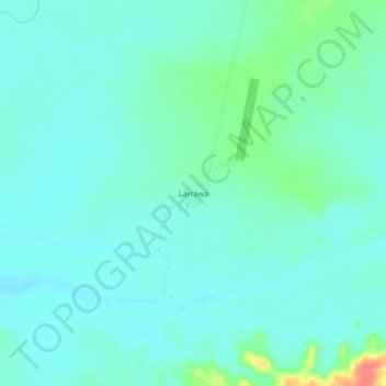 Carte topographique Larrawa, altitude, relief