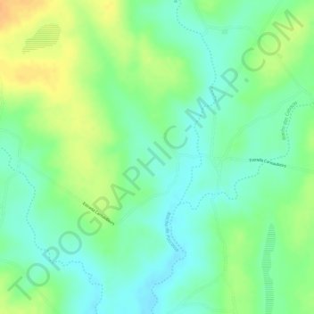 Carte topographique Carnaubeira, altitude, relief