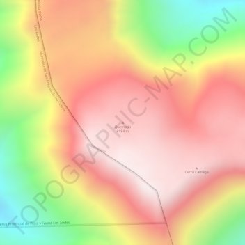 Carte topographique Quemado, altitude, relief