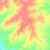 Carte topographique Carril Alto, altitude, relief
