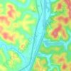 Carte topographique Zelda, altitude, relief