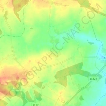 Carte topographique Schwaberow, altitude, relief