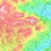 Carte topographique Caneças, altitude, relief