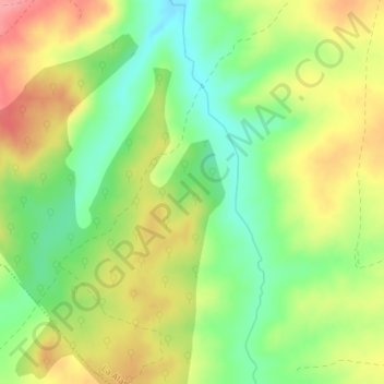 Carte topographique El Lastral, altitude, relief