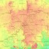 Carte topographique Bangalore Urban, altitude, relief