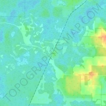 Carte topographique Bailey, altitude, relief