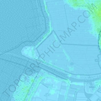 Carte topographique Dockkoog, altitude, relief