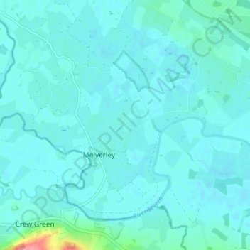 Carte topographique Ponthen, altitude, relief