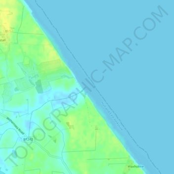 Carte topographique Sand le Mere, altitude, relief
