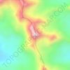 Carte topographique Tutupaca, altitude, relief